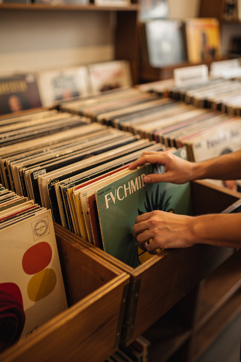 Vintage Wax Records à Chalon-sur-Saône : bacs de vinyles d'occasion et pochettes vintage, sélection de disquaire indépendant